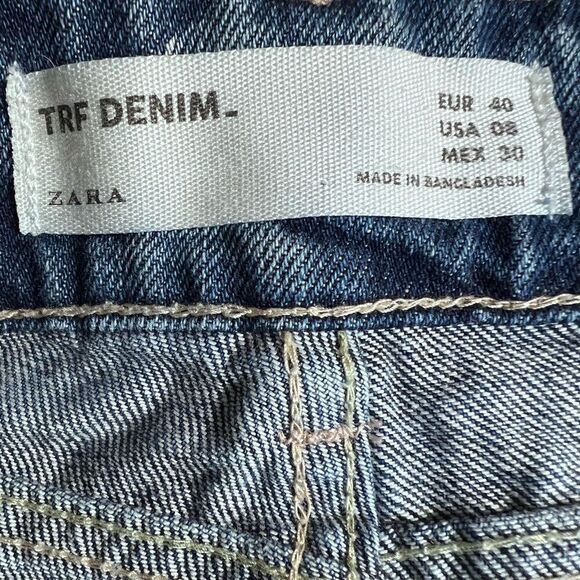 Zara Jean shorts mid rise cut off style distressed size 8 - Picture 9 of 12